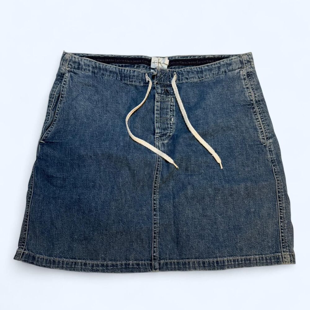Calvin Klein Women's Blue Denim Skirt